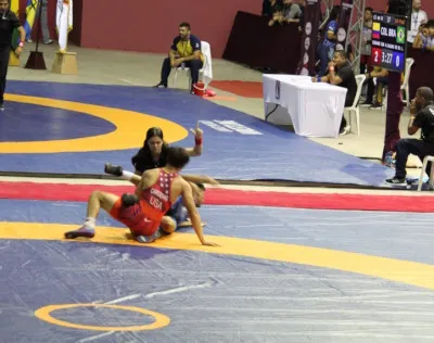 wrestler at pan-american wrestling tournament